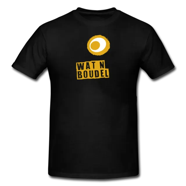 Eierbal Man wat n boudel T-shirt Gronings