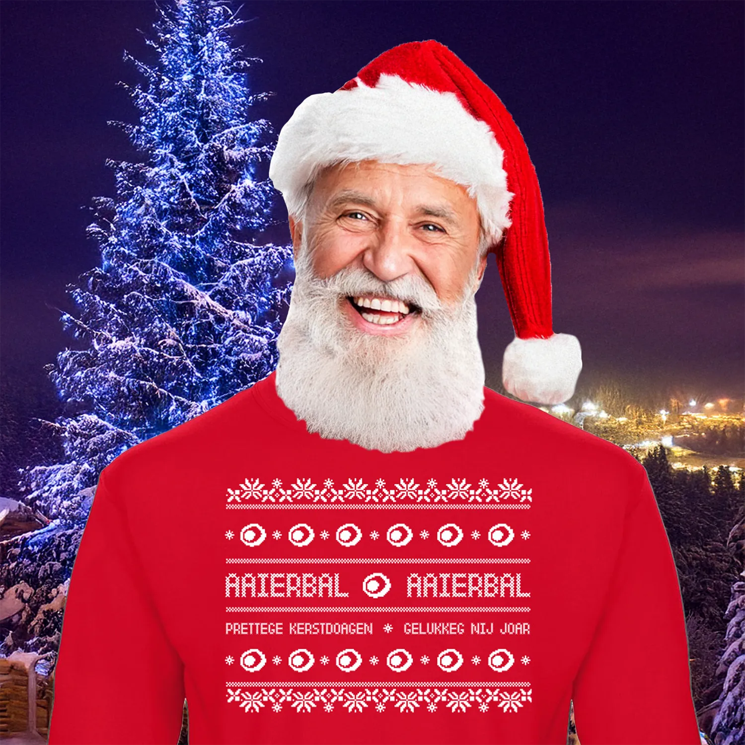 Eierbal Kersttrui Original sweater regular fit fleece