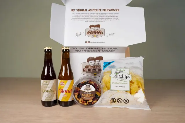Hoeksche Gebroeders Geschenkpakket Mookhoek bier noten
