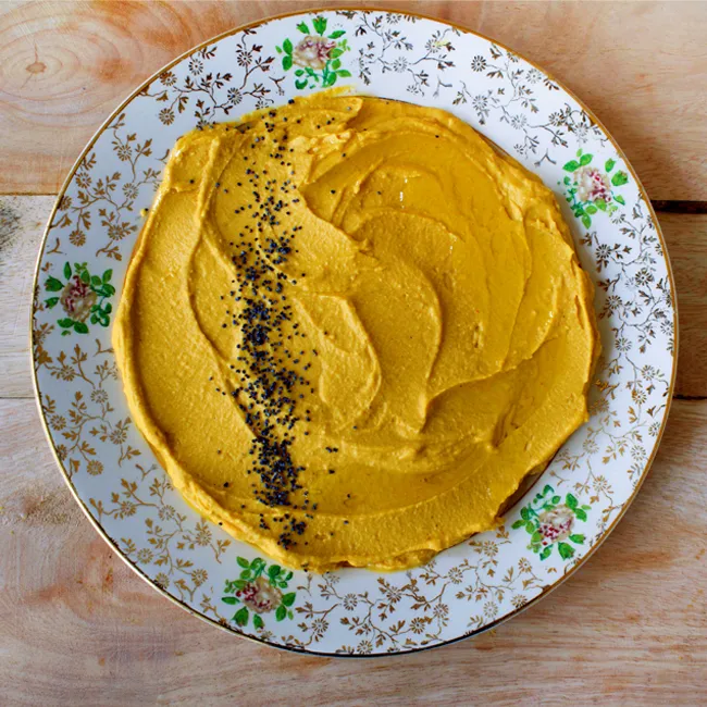l'Atelier V Houmous linzen met wortel en komijn