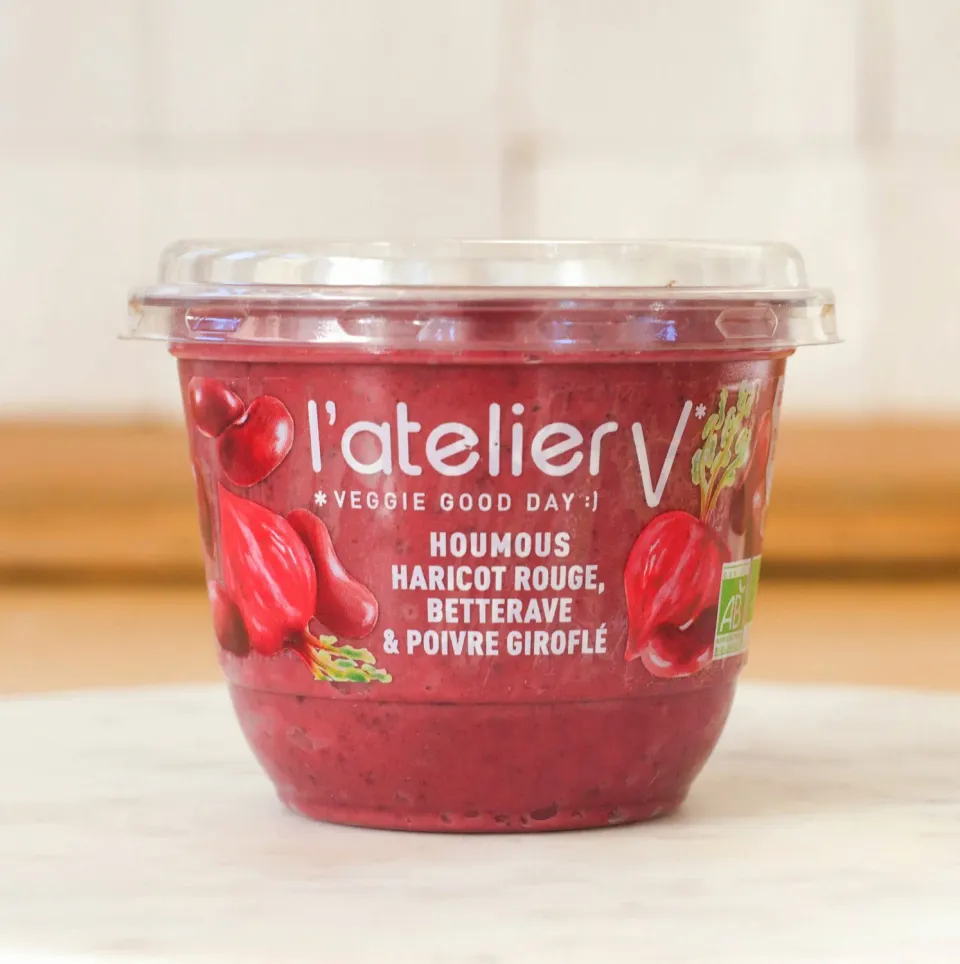l'Atelier V kidneyboon hummus rode biet peper