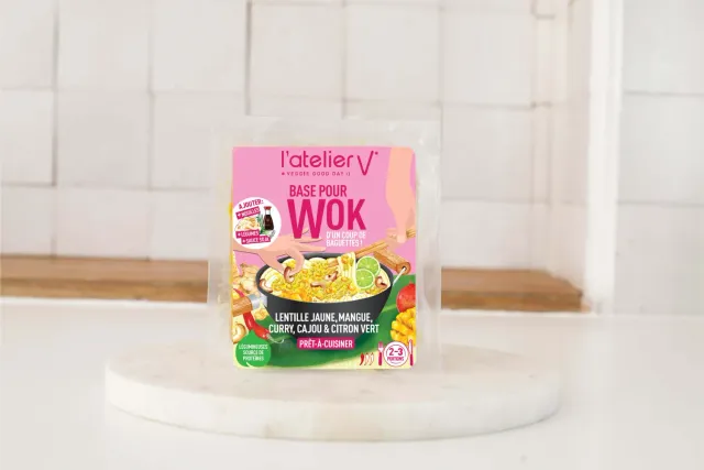 l'Atelier V Base Wok wokmix gele linzen mango curry