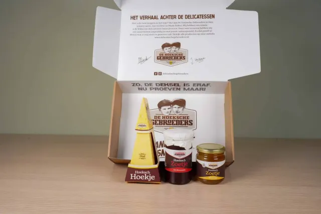 Hoeksche Gebroeders Mijnsheerenland geschenkpakket met oude kaas