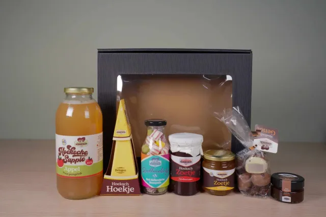 Hoeksche Gebroeders Numansdorp geschenkpakket zoet hartig