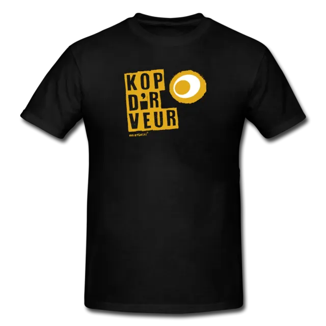 Eierbal Kop d'r veur T-shirt katoen 150 g/m²
