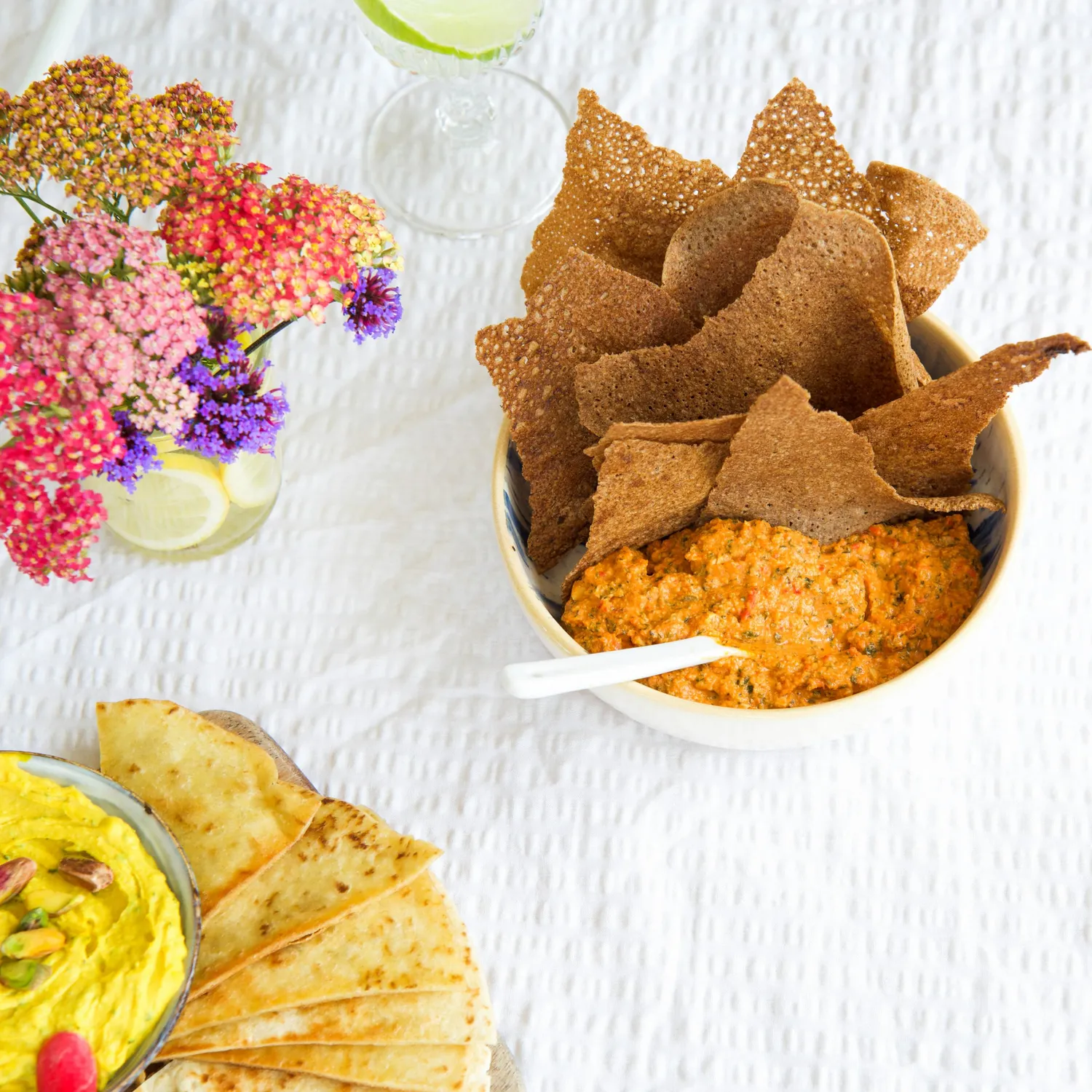 l'Atelier V Ktipiti dip geroosterde paprika munt