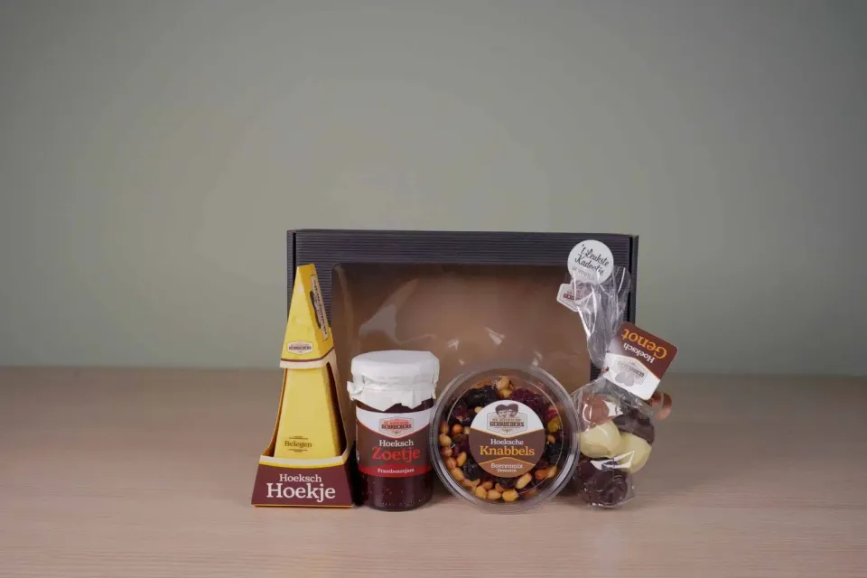 Hoeksche Gebroeders Nieuwendijk geschenkpakket met belegen kaas