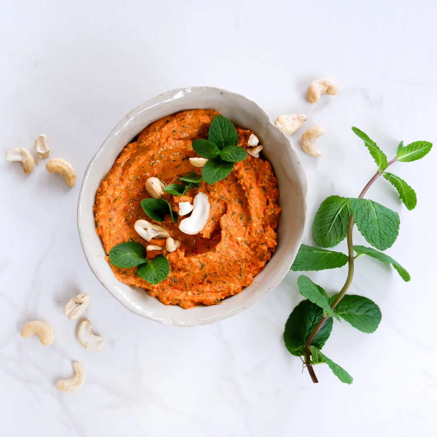 l'Atelier V Ktipiti dip geroosterde paprika munt