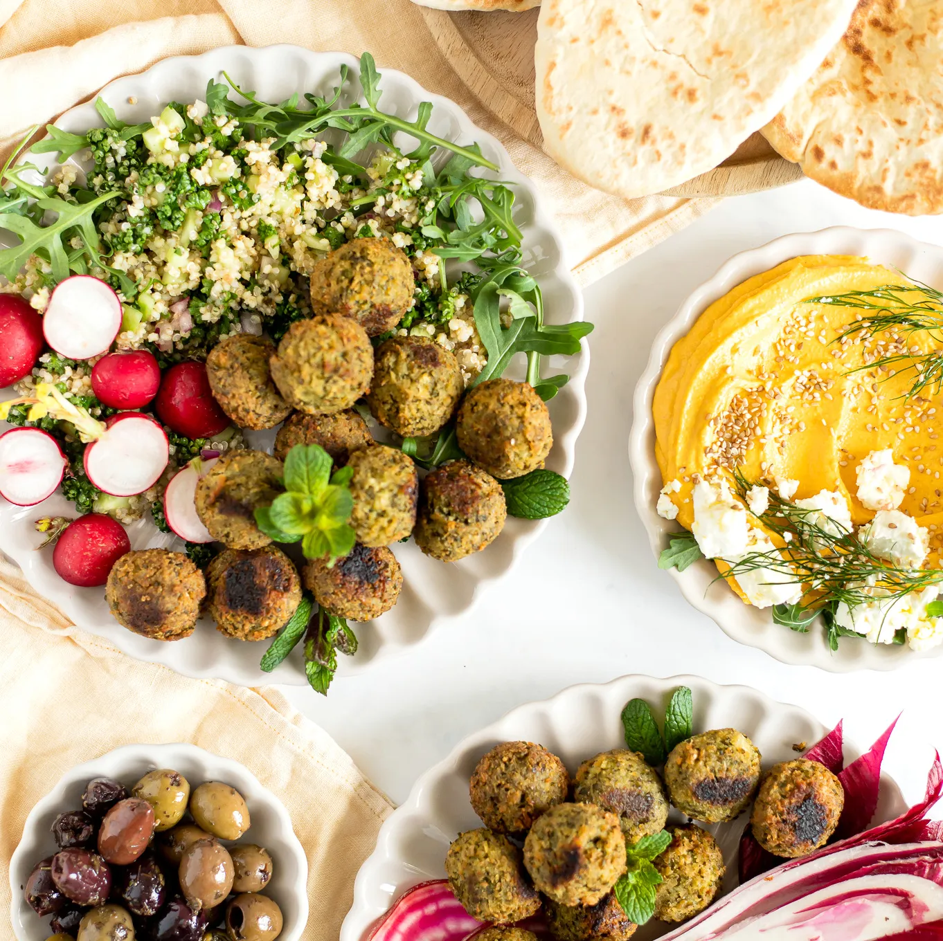 l'Atelier V Mini falafel munt met kikkererwt
