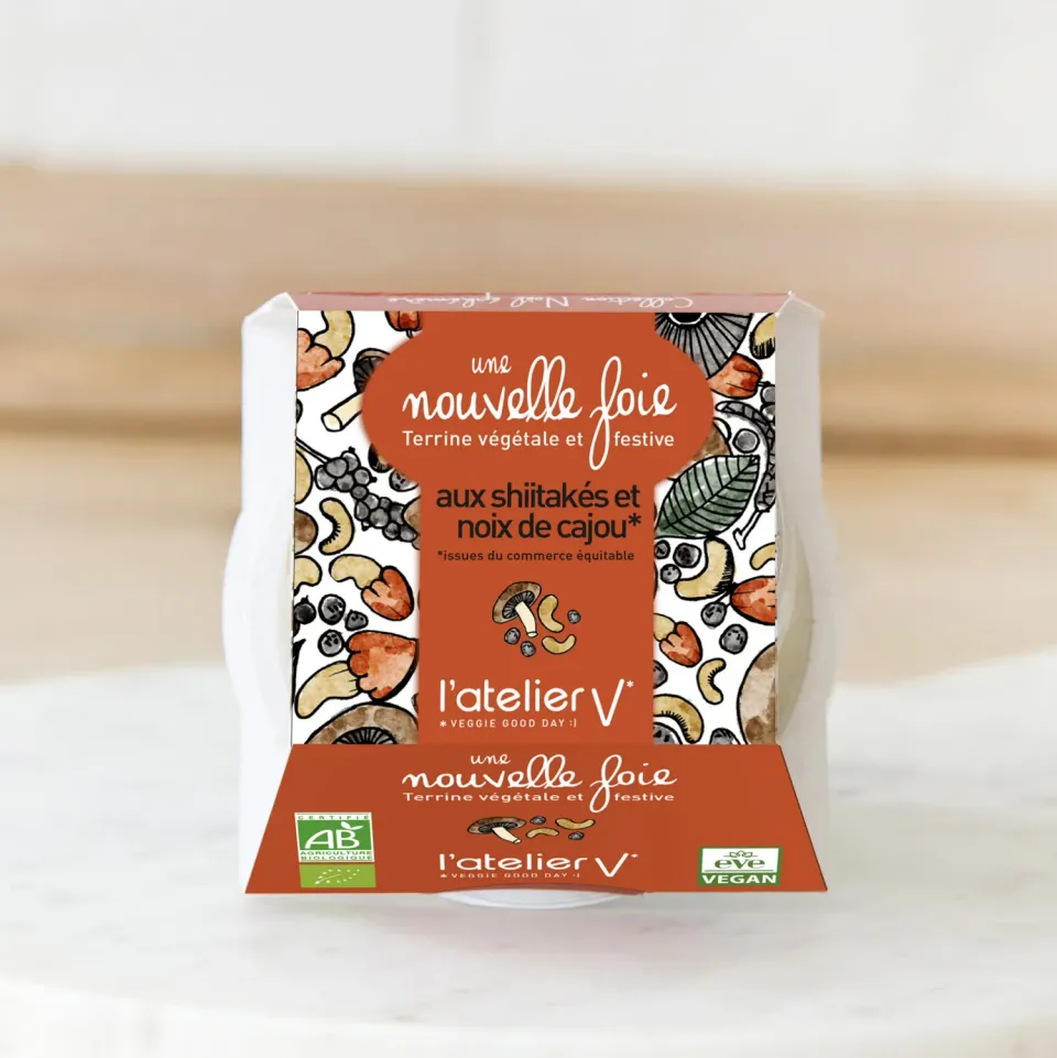 l'Atelier V Une nouvelle foie paté shiitake cashew