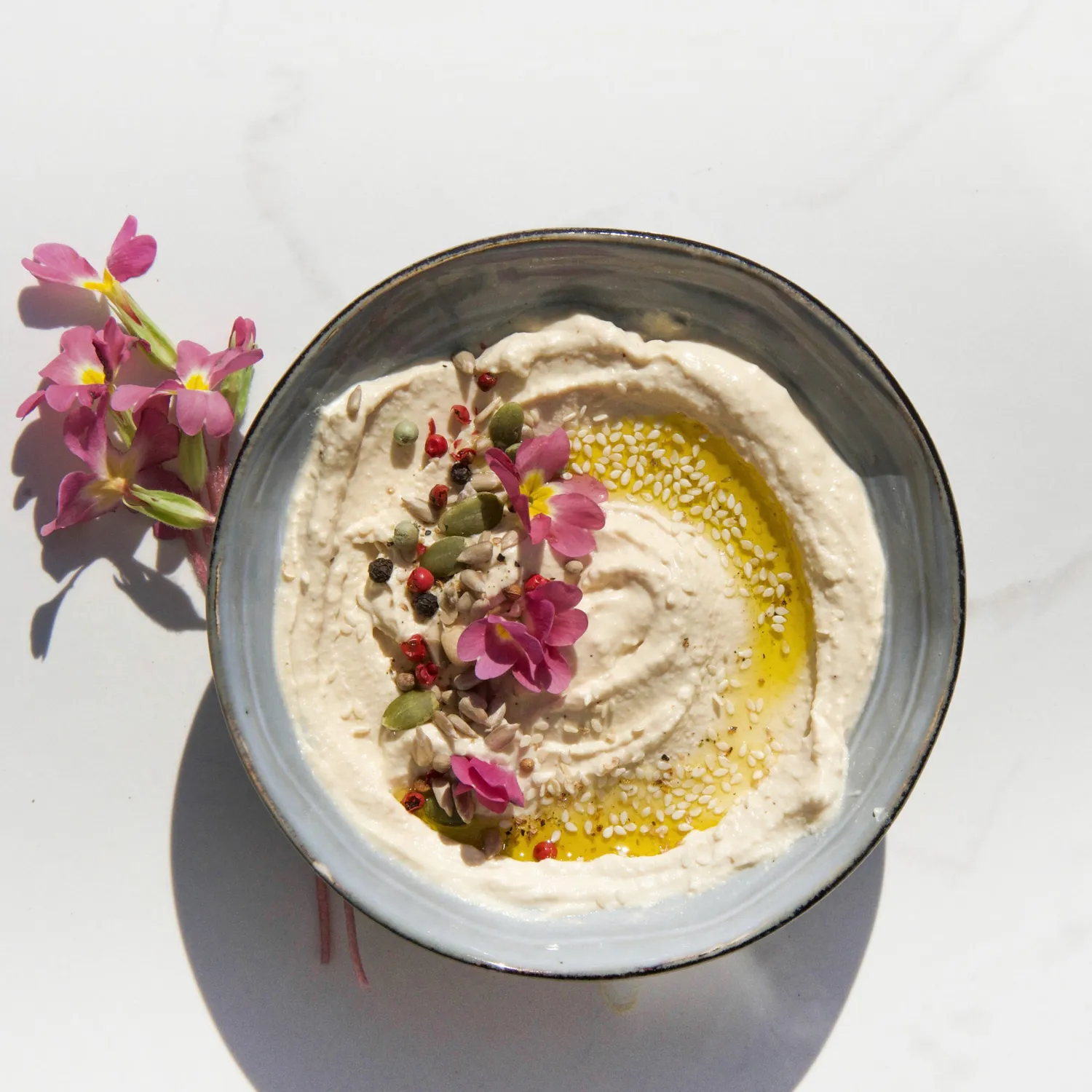 l'Atelier V Très sésame hummus veel sesam zonder olie