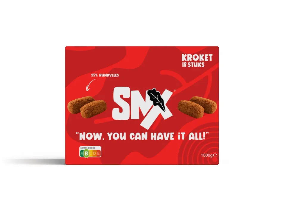 SNX Kroketten 18 stuks diepvries 25% rundvlees Nutri-Score B