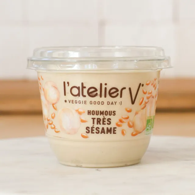l'Atelier V Très sésame hummus veel sesam zonder olie