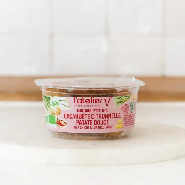 l'Atelier V Mini Boulette Thaï falafel pinda citroengras