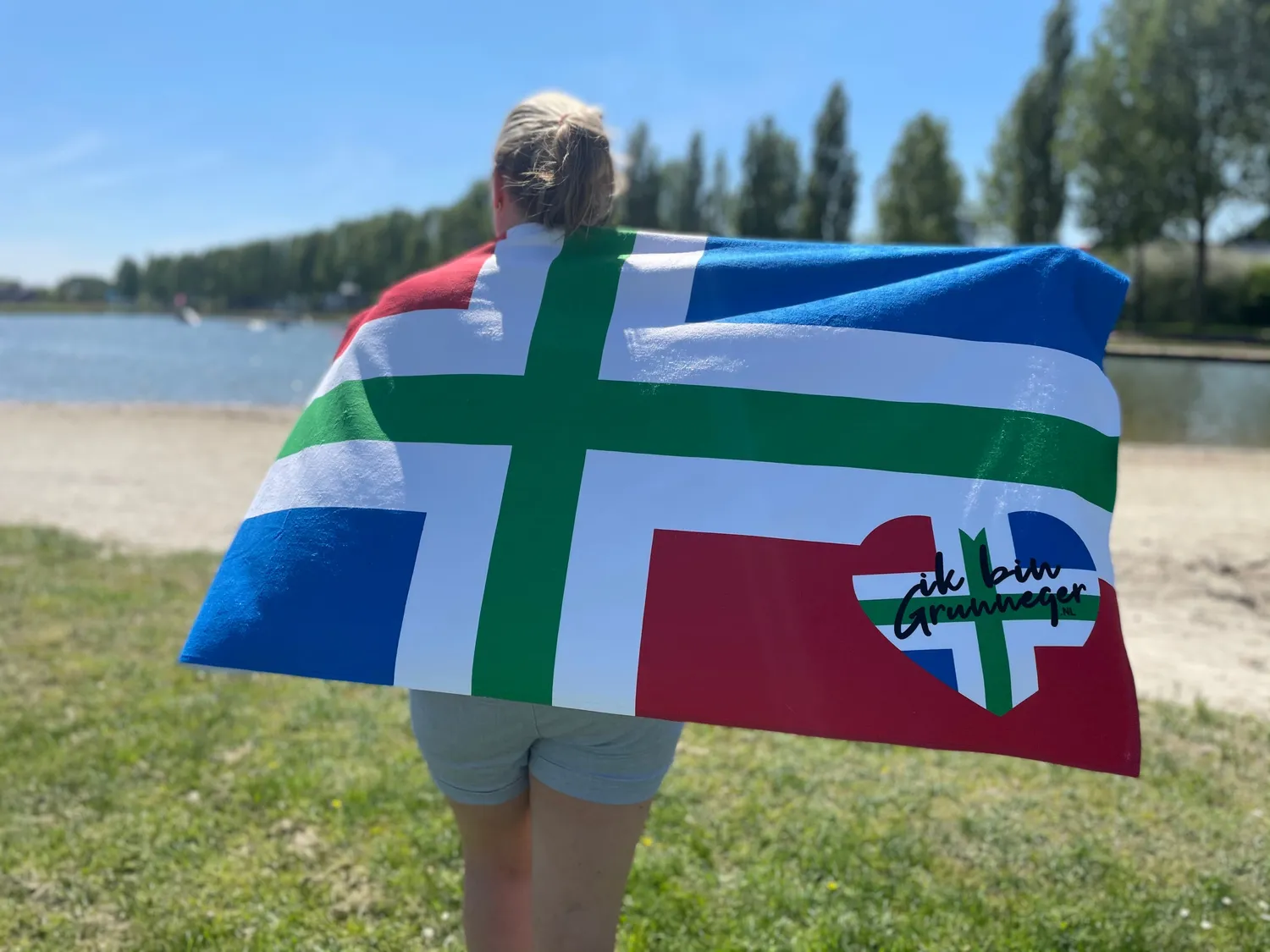 Eierbal handdoek strandlaken velours